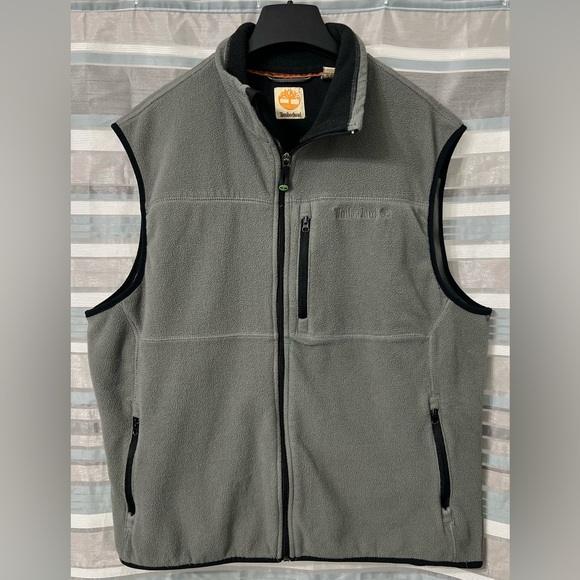 Timberland Other - Timberland Gray Fleece Zip-Up Vest